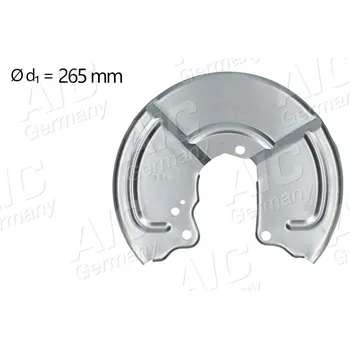 Brzdový kotouč Ochranný plech proti rozstřikování, brzdový kotouč A.I.C. 71338