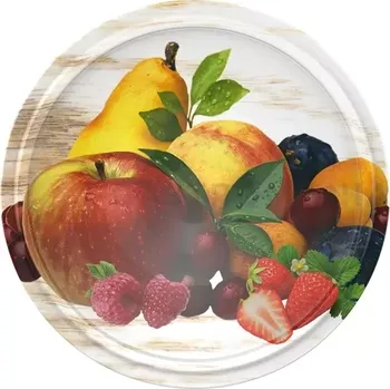 Zavařovací pomůcka Víčko Ø 66 bílé ovoce - 10 ks | BROWIN, 136445