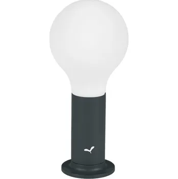 Venkovní osvětlení Antracitová nabíjecí stolní LED lampa Fermob Aplo 26,5 cm
