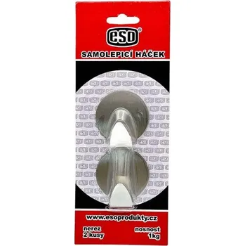 Věšák Věšák samolepící nerez "kruh" 2ks