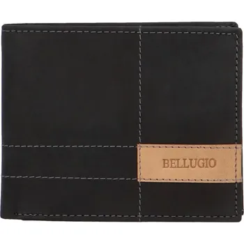 Peněženka Pánská kožená peněženka černá - Bellugio Tiatto černá