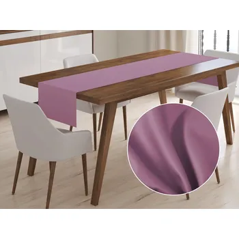 ubrus Bavlněný saténový běhoun na stůl ST-015 Fialová lila 20x140 cm