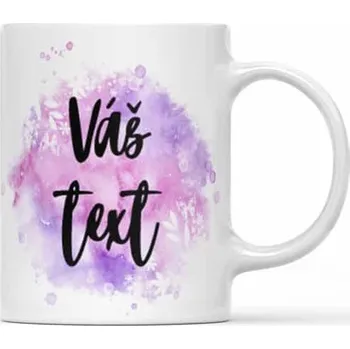 Hrnek Violet s vlastním textem - Žlutá