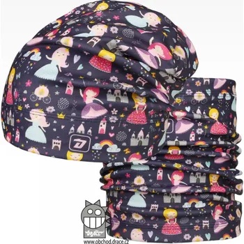 Čepice Flísová čepice a nákrčník Dráče - Yetti 09, fialová, princezny Barva: Fialová, Velikost: 48-50