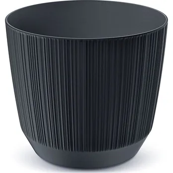 Květináč Ryfo antracit, varianta 12,6 cm