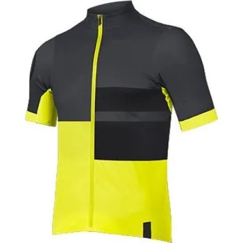 cyklistický dres Dres ENDURA FS260 Print S/S Jersey E3236YV - Hi-Viz Yellow, pánský Velikost: M, Varianta: hi/Viz Yellow