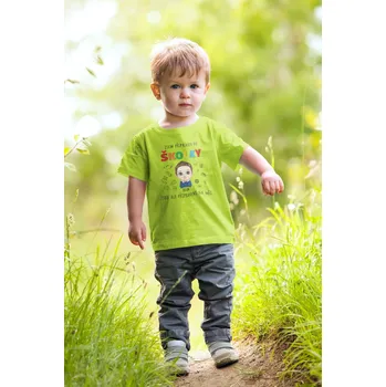 Chlapecké tričko Připraven do školky s vlastním jménem Barva: Limetková, Velikost: 110