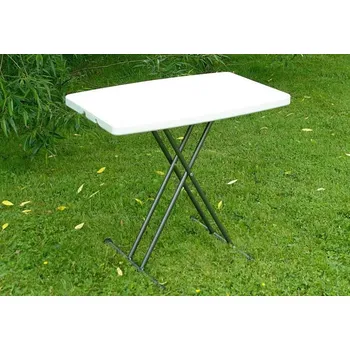Zahradní stůl Skládací venkovní stůl s ocelovým rámem kemp / piknik / dovolená, 77x49 cm