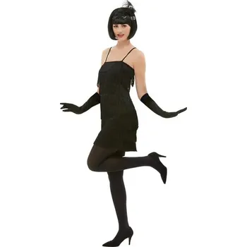 Funiglobal - Dámský kostým charleston 20.léta černý - S