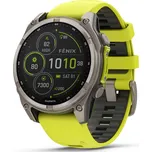 Garmin Fenix 8 – 47 mm, Solar, Sapphire, Titanium s Yellow/Graphit 010-02906-21