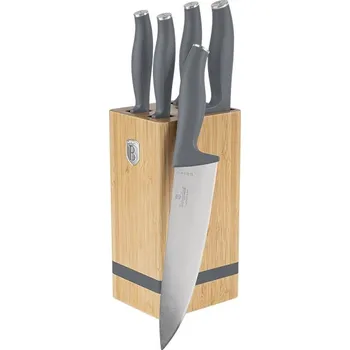 Sada nožů Berlingerhaus se stojanem Bamboo 6 ks Aspen Collection BH-2969
