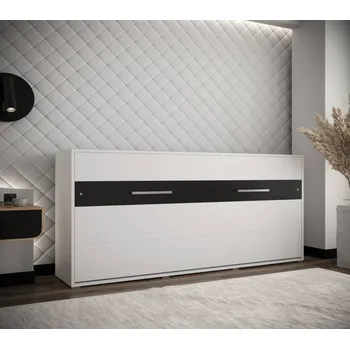 Postel Sklápěcí postel 90x200 Home - horizontální Barva: Bílá/černá