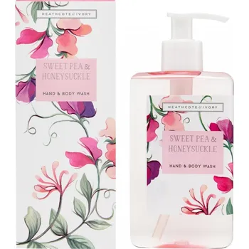 Mýdlo Heathcote & Ivory Sweet Pea & Honeysuckle Mycí gel na ruce a tělo, 250 ml