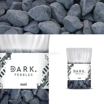 Přírodní kámen Přírodní kámen valouny BLACK (30-60mm - okrasný kámen 20kg)