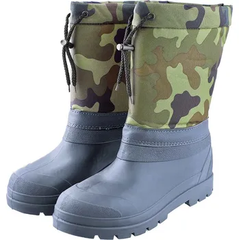 Dívčí obuv Sněhule Cordura Skarbek na zimu (maskáčové zateplené sněhule)