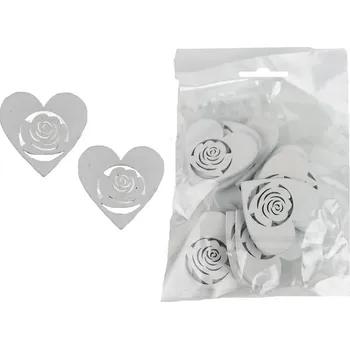 Vánoční dekorace Dekorace srdce, 20 ks D6639