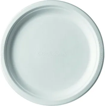 Jednorázové nádobí Talíř kulatý z cukrové třtiny průměr 230mm/ 50ks