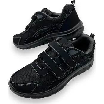 Pánské tenisky Minke Pánské černé tenisky na suchý zip 02 Barva: Černá, Velikost: 44