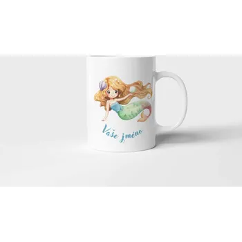 Hrnek se jménem Mořská panna - Červená