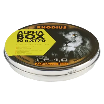 Řezný kotouč RHODIUS Extra tenký řezný kotouč XT70 10 ks BOX 125 x 1,0 x 22,23 ALPHAline