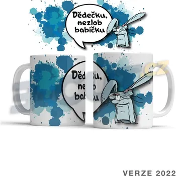 Hrnek pro dědečka Dědečku, nezlob babičku - Černá