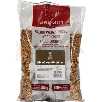 Udírna Štěpky na uzení/grilování, dub, 450 g, kl. 8 | BROWIN, 780834