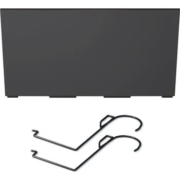 Květináč Truhlík CORBI s háky a vkladem antracit, varianta 58 cm