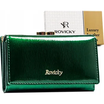 Dámská peněženka z lakované kůže Barva: Zelená