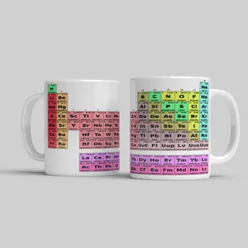 Hrnek Periodická soustava prvků - Růžová