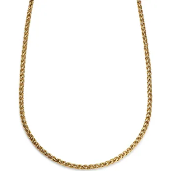 Řetízek Essentials | 5mm pšeničný řetízek zlaté barvy - Lucleon
