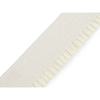 Pruženka s volánkem šíře 53 mm, barva 3 krémová světlá