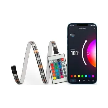 LED páska Ksix TV LED pásky, dálkové ovládání, 16 RGB barev, App, 6x53 cm