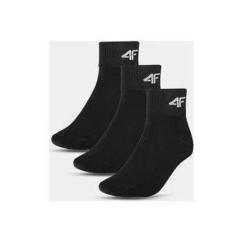 Dámské ponožky Dětské ponožky casual nad kotník 4F 3-pack velikost 36-38 černá