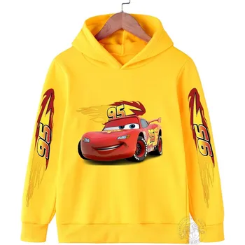 Chlapecký svetr Dětská mikina CARS Lightning McQueen (mix barev) potisk 1 Barva: Žlutá, Velikost: 110