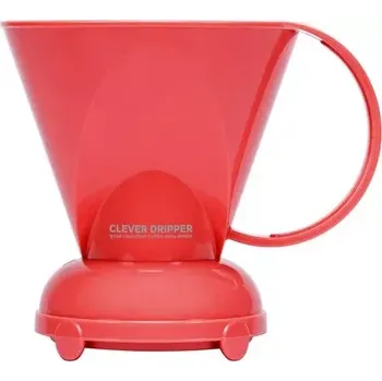 Kávovar Clever dripper plastový L 500 ml korálově červený