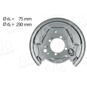 Brzdový kotouč Ochranný plech proti rozstřikování, brzdový kotouč A.I.C. 58834