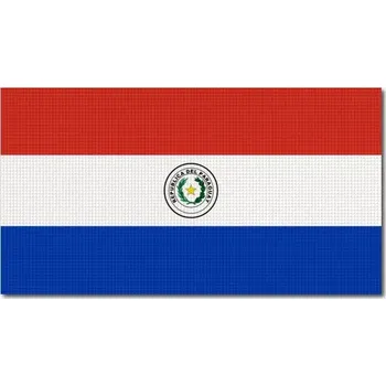 Vlajka Pelisport Vlajka Paraguaye tištěná 6 x 3,5 cm