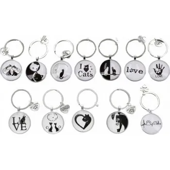 Přívěsek kočka kulatá