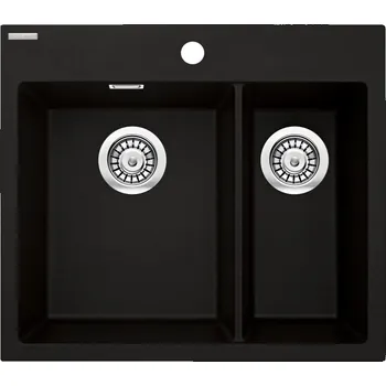 Granitový dřez DEANTE ERIDAN ZQE_N503 Jednodřez 600X520X214, granit černá