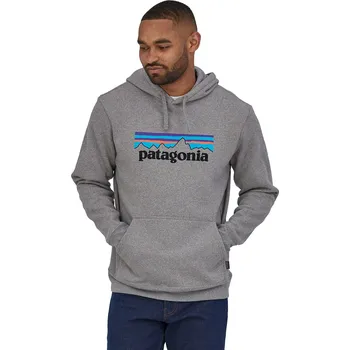 Pánská mikina Mikina Patagonia P-6 Logo Uprisal Hoody gravel heather M 2025 - Odesíláme do 24 hodin