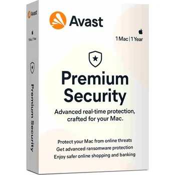 Antivir _Prodloužení Avast Premium Security for MAC 1 zařízení na 12 měsíců
