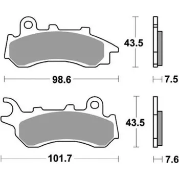 Brzda pro motocykl Honda Brzdové destičky SH Mode 21- 06455K29D82