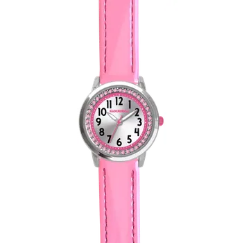 Hodinky CLOCKODILE Náramkové světle růžové dívčí dětské hodinky s kamínky CWG5234