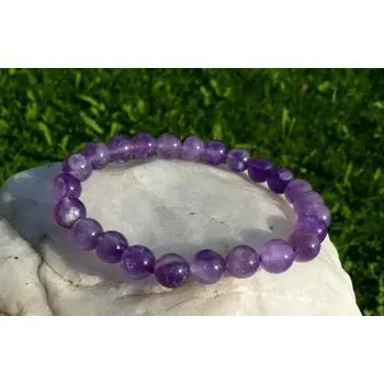Náramek Náramek - AMETYST - kuličky 8 mm
