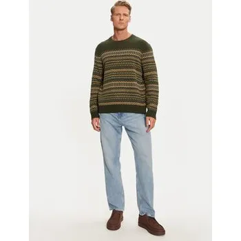 Dámský svetr Wrangler Svetr Fairisle 112357294 Zelená Relaxed Fit M