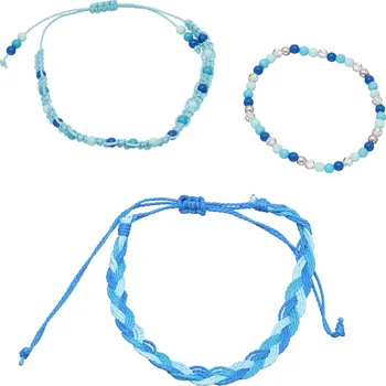 Náramek Troli Modrá souprava náramků pro děti (3 ks) + 2 měsíce na vrácení zboží