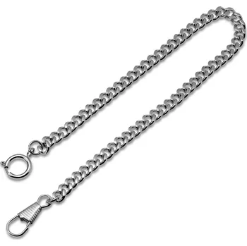 Hodinky Nerezový řetízek na kapesní hodinky s uzavíracím kroužkem stříbrné barvy - Seizmont