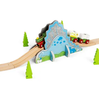 Vláček a vláčkodráha Bigjigs Rail Dinosauří tunel, BJT288