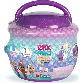 Hra na zahradu TM TOYS Cry Babies Magic Tears Fantasy Paci domeček - fialový