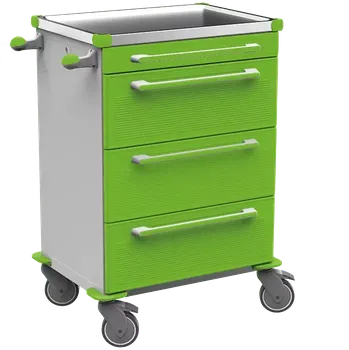 MOBI 58 N vozík zdravotnický, plast ABS, zelená